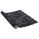 selvklæbende folie til møbler 500x90 cm PVC sort sten