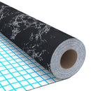 selvklæbende folie til møbler 500x90 cm PVC sort sten