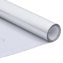 selvklæbende folie til møbler 500x90 cm PVC sølvfarvet højglans
