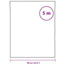 selvklæbende folie til møbler 500x90 cm PVC sølvfarvet højglans