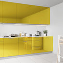 selvklæbende folie til møbler 500x90 cm PVC gylden højglans