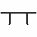 ryglæn til pallesofa 110 cm jern sort