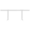 ryglæn til pallesofa 110 cm jern hvid
