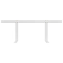 ryglæn til pallesofa 110 cm jern hvid