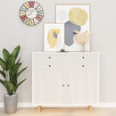 selvklæbende møbelfolie 2 stk. 500x90 cm PVC hvidt træ