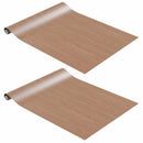 selvklæbende møbelfolie 2 stk. 500x90 cm PVC lyst egetræ