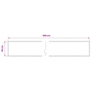 selvklæbende møbelfolie 2 stk. 500x90 cm PVC hvid