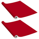 selvklæbende møbelfolie 2 stk. 500x90 cm PVC rød