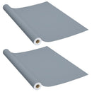 selvklæbende møbelfolie 2 stk. 500x90 cm PVC grå