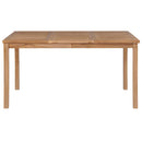 7-delt havespisesæt 150x90 cm massivt teaktræ