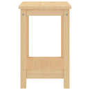 sengebord 35x30x47 cm massivt fyrretræ naturfarvet