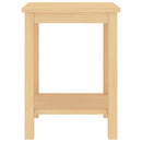 sengebord 35x30x47 cm massivt fyrretræ naturfarvet