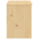 sengebord 35x30x40 cm massivt fyrretræ naturfarvet