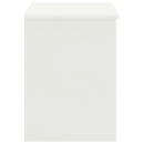 sengebord 35x30x40 cm massivt fyrretræ hvid