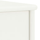 sengebord 35x30x40 cm massivt fyrretræ hvid
