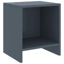 sengeskabe 2 stk. 35x30x40 cm massivt fyrretræ lysegrå