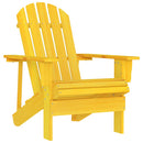 Adirondack-havestol massivt grantræ gul