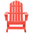 Adirondack-gyngestol massivt grantræ rød