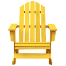 Adirondack-gyngestol massivt grantræ gul