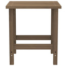 Adirondack-havestol med bord massivt grantræ brun