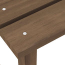 Adirondack-havestol med bord massivt grantræ brun