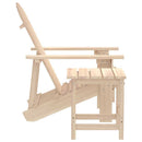 Adirondack-havestol med bord massivt grantræ