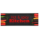 vaskbar køkkenmåtte 60x300 cm Hot & Spicy-tryk
