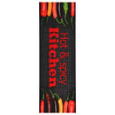 vaskbar køkkenmåtte 60x300 cm Hot & Spicy-tryk