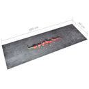 vaskbar køkkenmåtte 60x300 cm chili