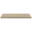 boghylder 4 stk. 40x40x1,5 cm konstrueret træ sonoma-eg