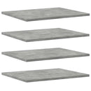 boghylder 8 stk. 40x50x1,5 cm konstrueret træ betongrå