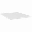 boghylder 8 stk. 40x50x1,5 cm konstrueret træ hvid højglans