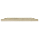 boghylder 8 stk. 60x40x1,5 cm konstrueret træ sonoma-eg