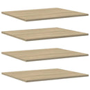 boghylder 8 stk. 60x50x1,5 cm spånplade sonoma-eg