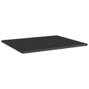 boghylder 8 stk. 60x50x1,5 cm spånplade sort højglans