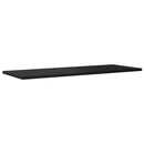 boghylder 8 stk. 80x30x1,5 cm konstrueret træ sort højglans