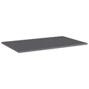 boghylder 4 stk. 80x50x1,5 cm konstrueret træ grå højglans