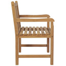 havestole 2 stk. med antracitgrå hynder massivt teaktræ