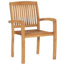 havestole 2 stk. med antracitgrå hynder massivt teaktræ