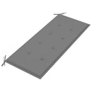havebænk med hynde 120 cm bambus