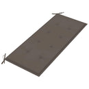 havebænk med hynde 120 cm bambus