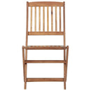 foldbare havestole 4 stk. med hynder massivt akacietræ