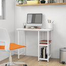 computerbord 80x40x72 cm MDF og metal hvid