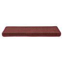 trappemåtter 15 stk. 65x21x4 cm bordeaux rektangulær kant