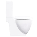 keramisk toilet afløb i bunden rund hvid