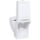 keramisk toilet afløb i bunden rund hvid