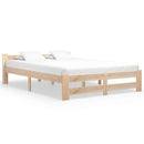 sengeramme uden madras massivt fyrretræ 140x200 cm