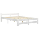 sengestel 180x200 cm massivt fyrretræ hvid