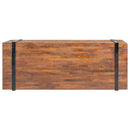 Sofabord 110x45x38 cm massivt teaktræ