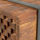Sofabord 110x45x38 cm massivt teaktræ